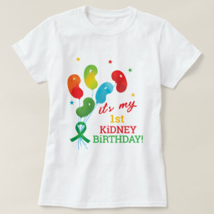 Custom Kidney Transplant Birthday Anniversary T-Shirt