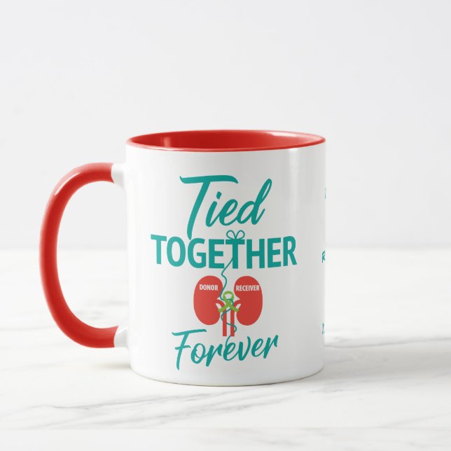Custom Kidney Transplant Living Donor Mug (Left)