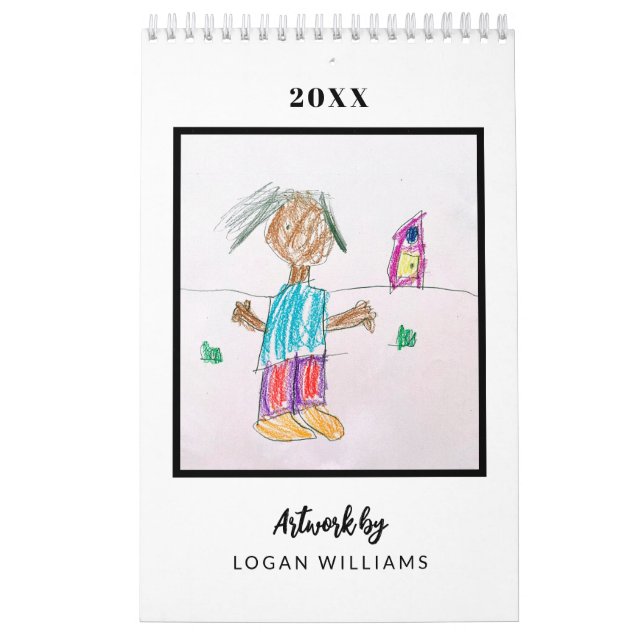 Custom Kids' Art Keepsake Christmas Gift Calendar (Cover)