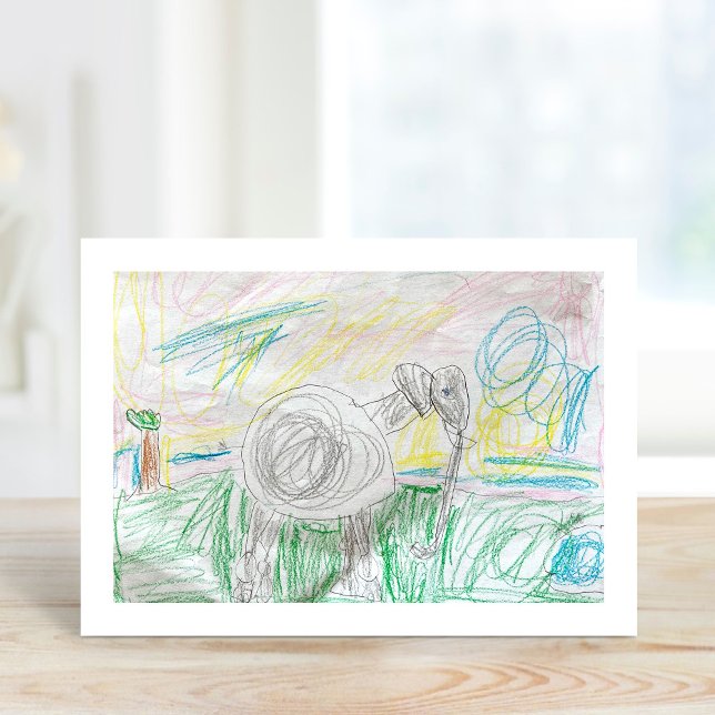Custom Kids' Art Print Card (Creator Uploaded)