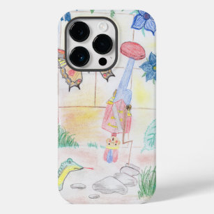 Custom Kids Artwork, Nutcracker toy, butterfly,  Case-Mate iPhone 14 Pro Case