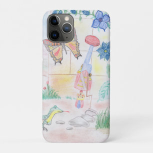 Custom Kids Artwork, Nutcracker toy, butterfly,  iPhone 11 Pro Case
