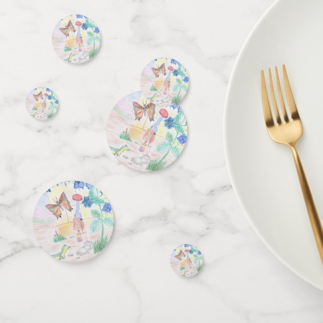 Custom Kids Artwork, Nutcracker toy, butterfly,  Confetti (Group)