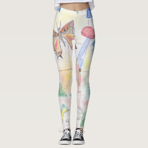 Custom Kids Artwork, Nutcracker toy, butterfly,  Leggings