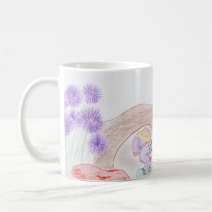 Custom Kids Artwork, two cute mouse, flowers.... Coffee Mug