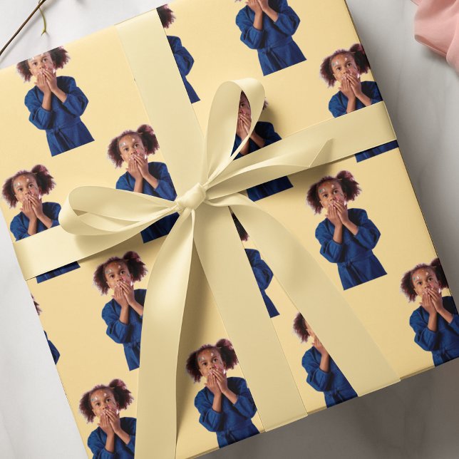 Custom Kids Birthday Photo | Fun Personalised Wrapping Paper (Creator Uploaded)