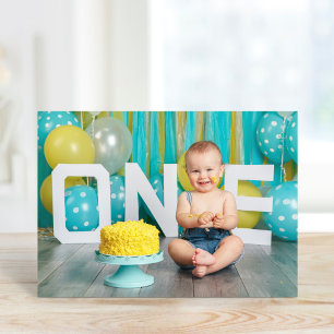 Custom Kids Birthday Photo Thank You Card