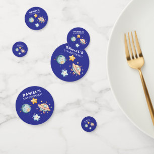 Custom Kids Birthday Space-Themed Confetti