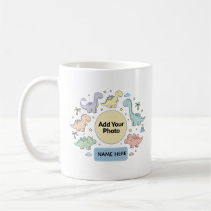 Custom Kids Dinosaur Photo Mug