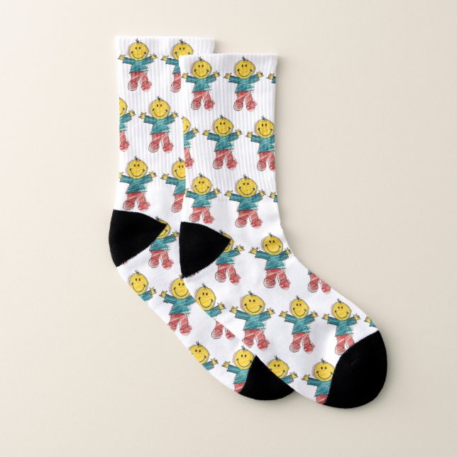 custom kids drawing socks (Pair)