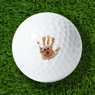 Custom Kids' Handprint Art Keepsake Golf Balls