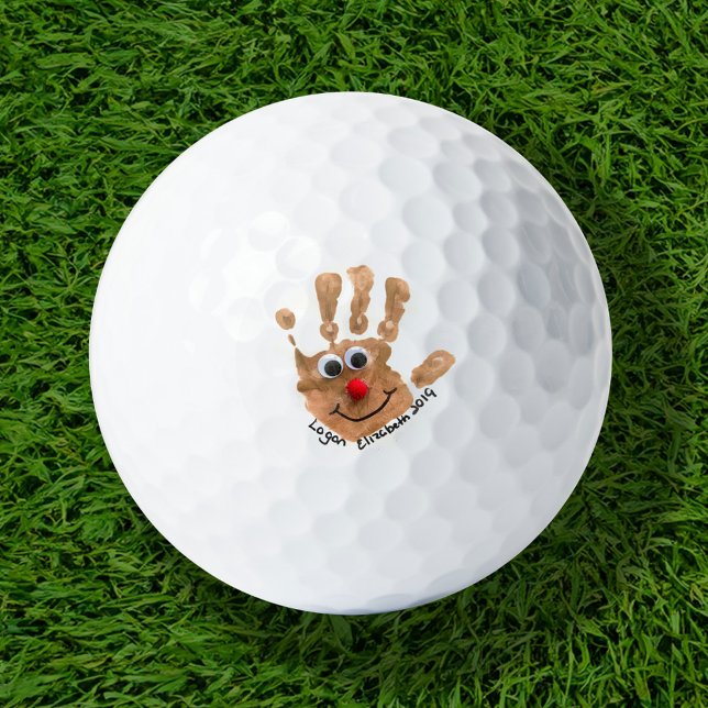 Custom Kids' Handprint Art Keepsake Golf Balls (Creator Uploaded)