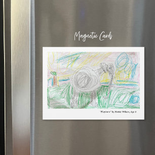 Custom Kids' Magnetic Art Cards