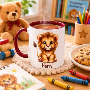 Custom kid's mug with animal design