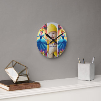Custom Kids Photo bedroom decor Round Clock