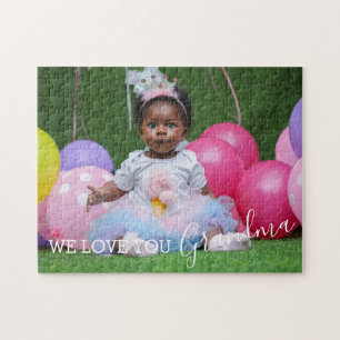 Custom Kids Photo Grandparents Keepsake Jigsaw Puzzle