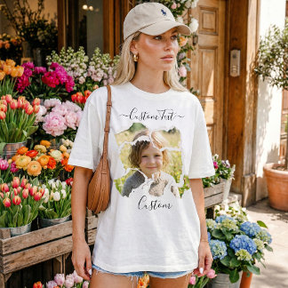 Custom Kids Photo memorable for proud Dad & Mum T-Shirt