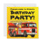 Custom Kid's Red Fire Truck Birthday Party