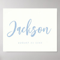 Custom Kid's Room Baby Name Nursery Wall Print