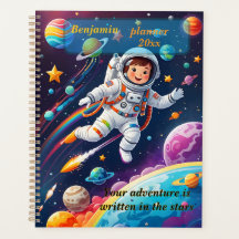 Custom Kids Space Planner Cover – "Your Adventure 