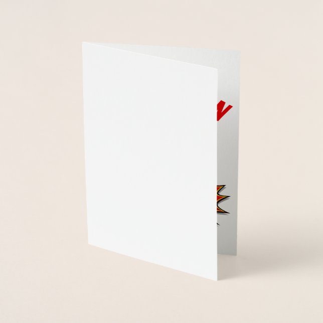 Custom Kids Superhero Name Foil Card (Front)
