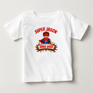 Custom Kids Superhero Name & Superpower T-Shirt