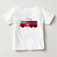 custom kids T-Shirt, fire engine