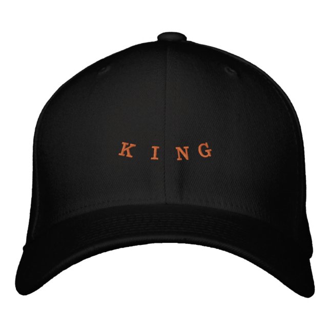 Custom King Text 777 Number Printed Handsome-Hat Embroidered Hat (Front)