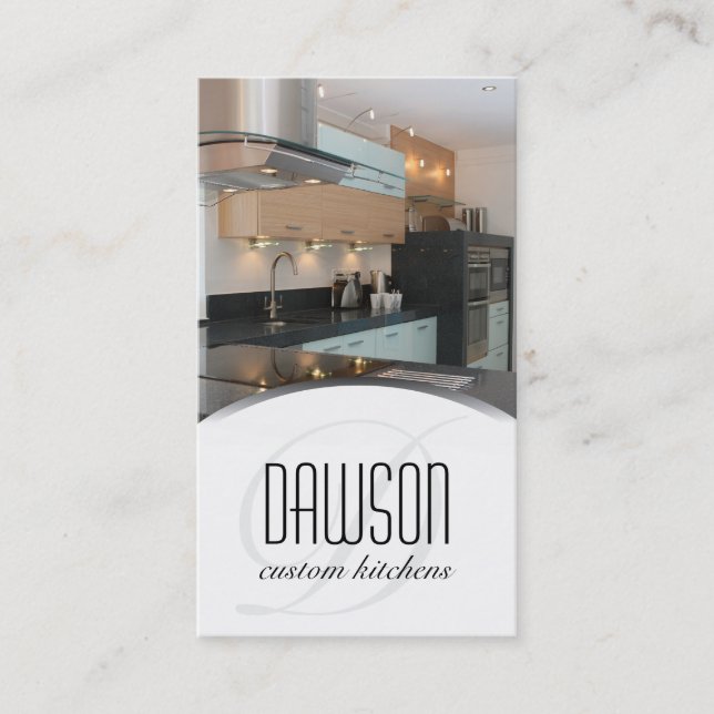 Custom Kitchen Designer Business Card (Front)