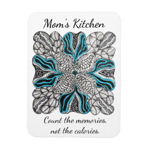 Custom Kitchen Magnet Count Memories Not Calorie