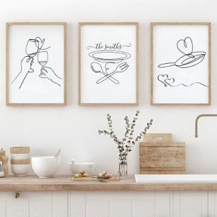 Custom Kitchen Wall Art, Housewarming Love Signs
