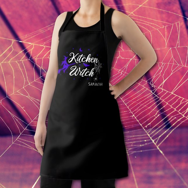 Custom Kitchen Witch, simple and elegant Halloween Apron (Creator Uploaded)