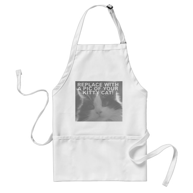 Custom Kitty Cat Standard Apron (Front)
