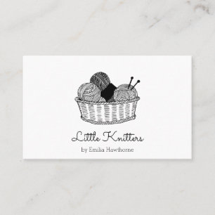 Custom Knitting Crochet Small Business Shop Business Card