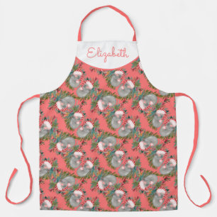 Custom Koala Christmas Pink Apron