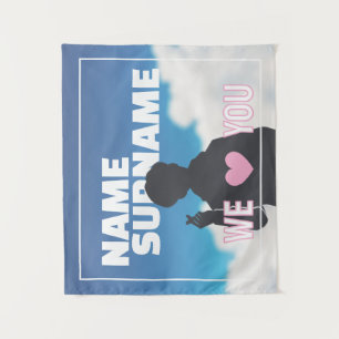 Custom Kpop Idol Support Banner Your Photo Here Tapestry