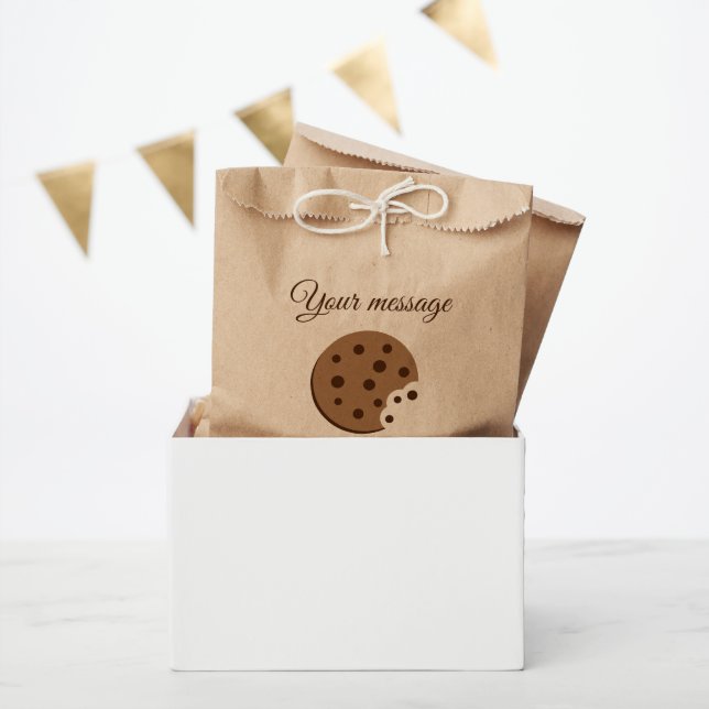 Custom kraft favour bags for chocolate chip cookie (Party)
