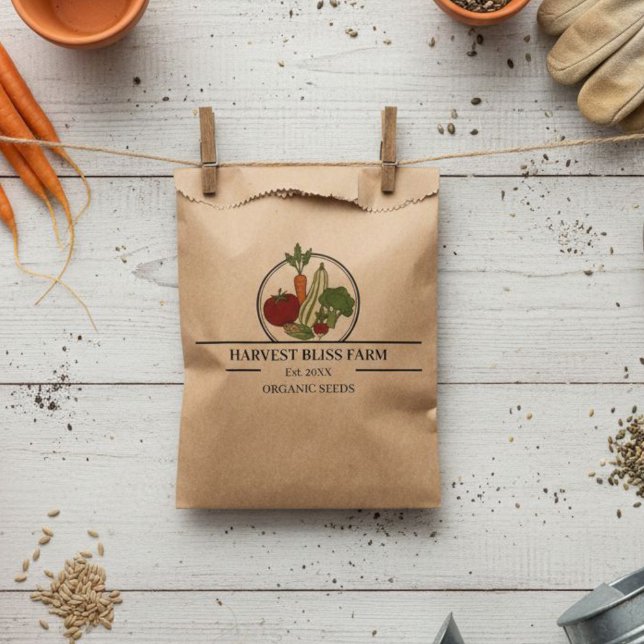 Custom Kraft Seed Envelopes - Personalizable Farm  Favour Bag (Creator Uploaded)