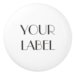 Custom Label Ceramic Knob