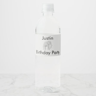 Custom label for water bottle ann