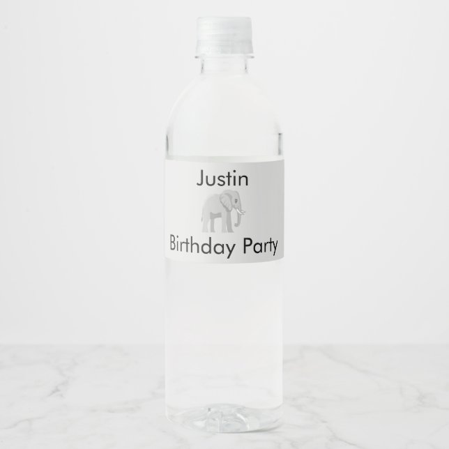Custom label for water bottle ann (Front)