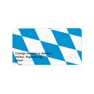 Custom Label with Flag of Bavaria