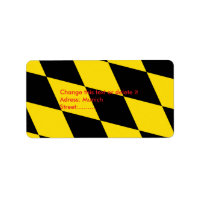 Custom Label with Flag of Munich, Bavaria, Germany