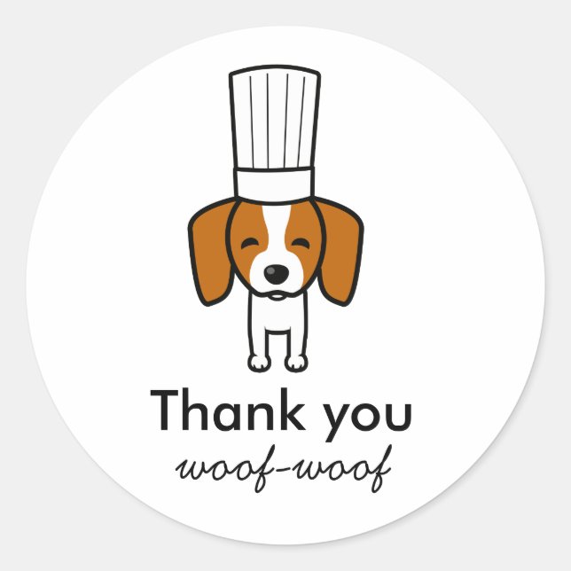 Custom Labels for Pet Dog Baked Treats Bakery (Front)