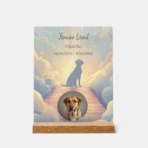Custom Labrador Retriever Memorial Photo Block