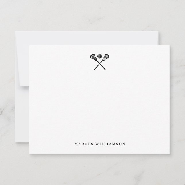 Custom Lacrosse Note Card  (Front)