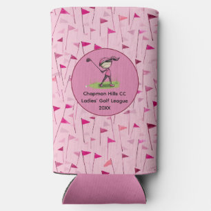 Custom Ladies Golf League Water Bottle Seltzer Can Cooler