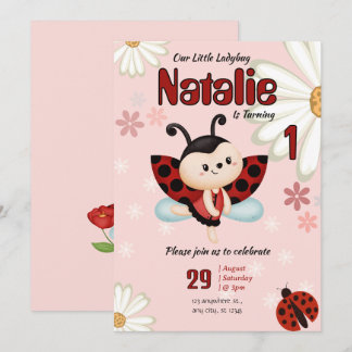Custom Ladybug Birthday Invitation