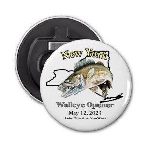 Custom Lake and Date New York Walleye Opener