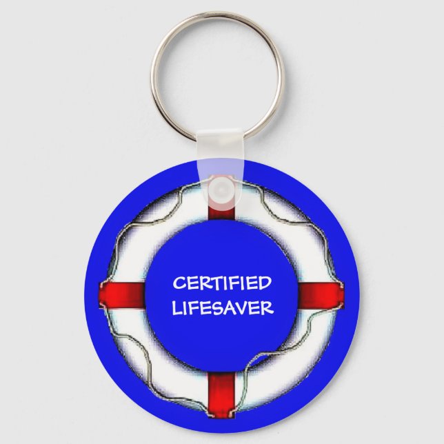 Custom Lake Certified Lifesaver Key Ring (Front)